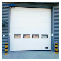 Puerta corredera vertical de acero, precio de fábrica, para almacén/garaje, seccional elevable automática