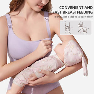 Soutien-gorge de <span class=keywords><strong>grossesse</strong></span> et de maternité rembourré sans armatures pour femmes Vêtements maternels confortables pour femmes - Product Image 2