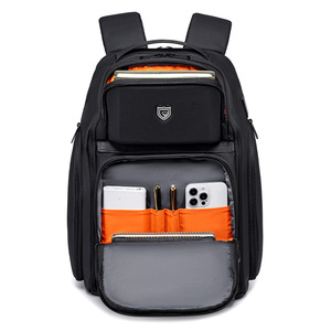 新作 ハイエンド ビジネス バックパック、メンズ 防水 トレンド リュックサック、大容量 多機能 トラベル コンピューター バッグ - Product Image 2