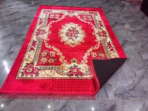 Tappetino da Preghiera Islamico Pieghevole Quadrato Verde con Logo Personalizzato, Impermeabile, Realizzato a Macchina, con Base in Poliestere e Cotone, Lavabile, Stile Orientale - Product Image 6