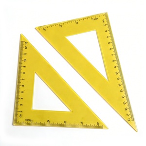 Juego de Papelería en Bolsa de Polietileno con Logotipo Personalizado, Juego de Reglas de Matemáticas de 30 cm, 4 Piezas, Regla de Plástico Transparente, Útiles Escolares para Niños - Product Image 5