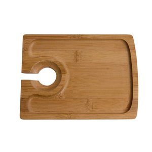 <span class=keywords><strong>Assiette</strong></span> <span class=keywords><strong>en</strong></span> <span class=keywords><strong>bambou</strong></span> avec porte-verre à vin intégré - Product Image 2