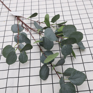 ใบยูคาลิปตัสประดิษฐ์สีเขียวโทนสีฤดูใบไม้ร่วงของ Apple Leaf รุ่นใหม่ สำหรับตกแต่งงานแต่งงานในร่ม คุณภาพสูงเหมือนจริง - Product Image 2