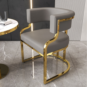 Silla de Comedor de Lujo, Silla de Sofá Mahjong para Oficina de Ventas de Hotel, Salón de Belleza, Silla de Maquillaje para Clientes de Salón de Uñas - Product Image 5
