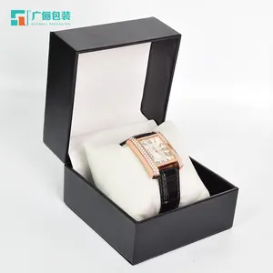 China Manufacturers Oem Pu Leather Watch Box Custom Logo Elegant Watch Display Box