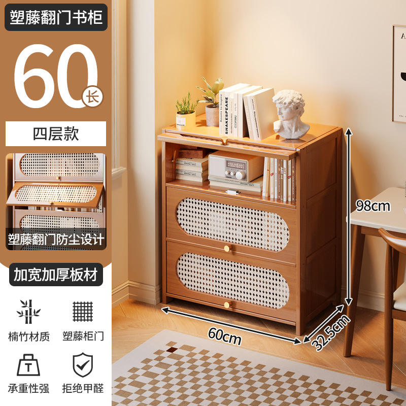 Gabinete de almacenamiento de puerta abatible 4 capa 60