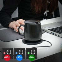 Intelligente 3-Temperatur-Stufen Elektrische Getränke-Wärmeplatte Tassenwärmer mit Auto-Abschaltung Kaffeetassenwärmer für Büro und Zuhause