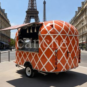 Pizza Food Van Trucks Hotdog Cart Horno de Pizza Móvil Foodtruck Bbq Food Trailer Flujo de aire con equipos de cocina completos - Product Image 5