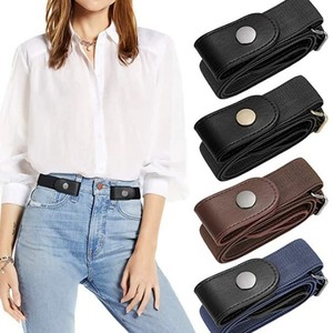 Cinturón perezoso de lado corto con elasticidad invisible Cinturón de venta directa de fábrica Cinturón de moda y versátil para <span class=keywords><strong>mujer</strong></span> - Product Image 2