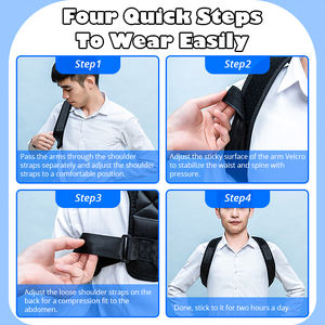 <span class=keywords><strong>Correcteur</strong></span> <span class=keywords><strong>de</strong></span> <span class=keywords><strong>Posture</strong></span> pour enfants, pour hommes et femmes, siège, ceinture ajustable et respirante - Product Image 5