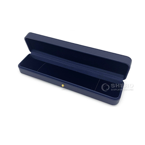 Boîte à bijoux de luxe haut de gamme, logo personnalisé, boîte à anneaux en cuir, boîte à boucles d'oreilles, bracelet, collier, boîte à bijoux en cuir PU, emballage - Product Image 6