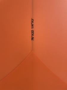 Funboard 7 '6 "de Style classique, panneau de processus de pâte de couleur unie, planche de <span class=keywords><strong>surf</strong></span> époxy de couleur Orange avec <span class=keywords><strong>ailerons</strong></span> <span class=keywords><strong>FCS</strong></span> II - Product Image 2