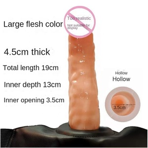 Realistischer Umweltfreundlicher Wasserdichter Tragbarer Gürtel <span class=keywords><strong>Sexy</strong></span> Spielzeug Weiblicher Dildo für Lesben Schwule - Product Image 4