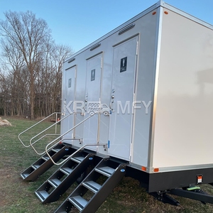 Remolque de Baño 2025, Remolques de Camping Solares con Baño Público Portátil Móvil de Lujo de Plástico - Product Image 2