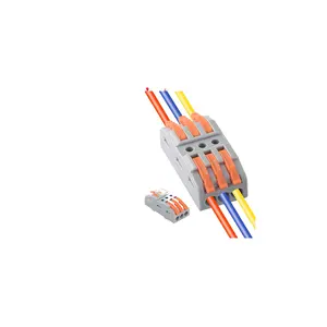 Wire Connector Fast Universal Compact Conductor Spring Wiring Cable Electrical Connectors Push-in Terminal Block CMK-423