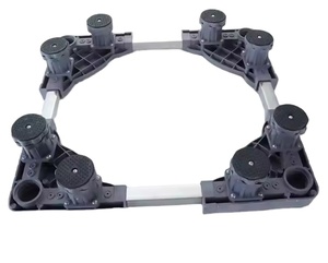 Support de mini-réfrigérateur manuel RETEKOOL avec 4 roues verrouillables, chariot réglable pour <span class=keywords><strong>machine</strong></span> à <span class=keywords><strong>laver</strong></span>, base universelle, garantie 1 an - Product Image 2