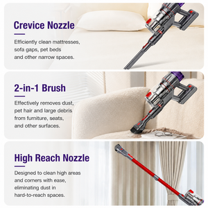 40KPa Powerful Cordless Stick Vacuum Cleaner Brushless Motor Handheld Vacuum Cleaner Rechargeable Wireless Vacuum Cleaner OEMODM - Product Image 3