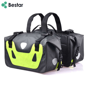 Bolsa de Equipaje Impermeable <span class=keywords><strong>para</strong></span> <span class=keywords><strong>Bicicleta</strong></span> y Motocicleta de Lona de PVC 500D, Altamente Resistente a Desgarros <span class=keywords><strong>para</strong></span> Viajes y Deportes al Aire Libre - Product Image 1