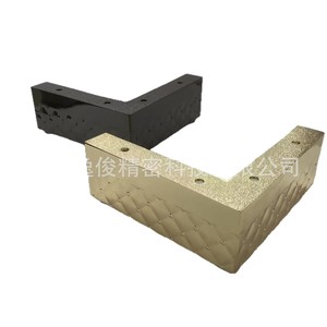 Aluminum Alloy <b>Sofa</b> Legs Gold Right Angle Furniture <b>Support</b> Connectors Customizable Size Durable Modern Minimalist - Product Image 1