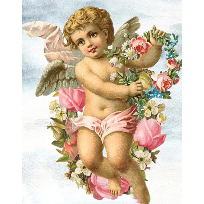 2021 Diamond Schilderen Set Angel Baby Diamond Mozaïek Volledige Religie Slaapkamer Decoratie Wall Art