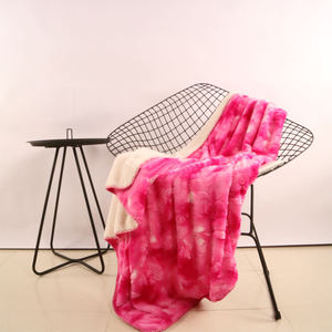 Super suave orgánico Fuzzy Faux Fur Cozy Warm Fluffy Plush Sherpa Dark Rose Purple Bed Throw Manta - Product Image 4