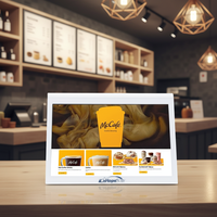 Terminal Punto de Venta con Sistema Android de 10.1 Pulgadas, Tablet POS con Pantalla Táctil Dual, PC Todo en Uno, Caja Registradora Portátil