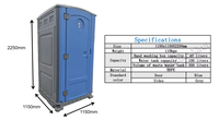 Toilettes portables extérieures mobiles de luxe avec matériau HDPE écologique Installation facile Garantie de 5 ans pour la location
