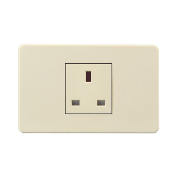 Us Standard 1/2/3 Gang Hotel Electric Light Switch Wall Outlet Switch Home Beige Electric Wall Socket