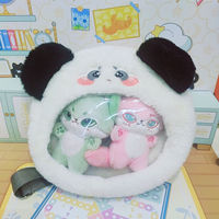 Sac à dos imperméable en cuir PU pour femmes et filles, mignon requin en peluche avec fenêtre transparente, affichage de broche, école Cosplay, sac ITA personnalisé