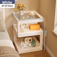 Table d'appoint et de chevet créative et moderne en pin massif avec 3 tiroirs, style luxe léger, sensation haut de gamme, petite table basse simple