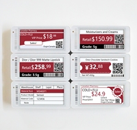 Label Harga Digital Minew Tahan Air 2.9 Inci E Ink BLE 5.0 Label Rak Elektronik Label Pintar