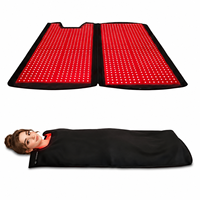 Tapis de yoga infrarouge immersif 360° XL double taille 2700 LED pour la récupération corporelle complète et le bien-être, avec thérapie par lumière rouge
