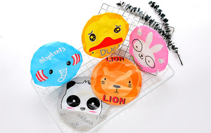 Dễ thương hotsale giá rẻ phim hoạt hình bán buôn không thấm nước mũ tắm của người phụ nữ tóc bọc bathcap dầu gội cap - Product Image 3