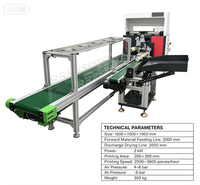 Nueva Máquina de Serigrafía Rotativa de Alta Velocidad Totalmente Automática de 3 Estaciones con Sistema de Curado UV, Área de Impresión Máxima de 200x300 mm