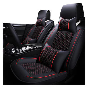 Fundas para Asientos Delanteros y Traseros Coverado, 5 Piezas, Protectores de Asientos de Coche de Cuero Nappa Impermeables, Juego Completo, Ajuste Universal para Interiores de Automóviles - Product Image 1