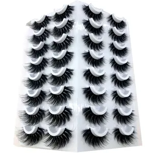 16 Pairs 3D Mink Hair False Eyelashes Natural/Thick Long Eye Lashes Wispy Makeup Beauty Extension Tools