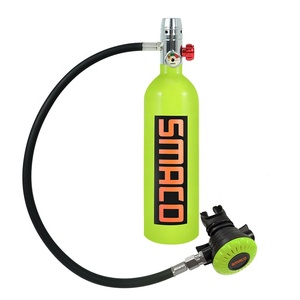 Venta caliente <span class=keywords><strong>Smaco</strong></span> 1 Litro Capacidad Alta Presión 3000psi 200bar 20mpa Nadar Diseño recargable Mini Buceo Equipo de tanque de aire - Product Image 5