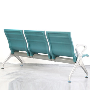 Silla de Espera de Tres Plazas Pinyin, Material PU, Viga de Acero Octogonal, Uso en Hospitales y Aeropuertos - Product Image 1