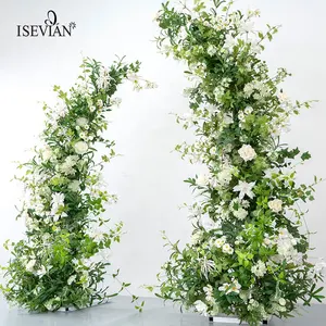 ISEVIAN人造背景花卉夏季花园婚礼拱门
