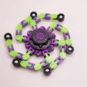 Wholesale LM Children's Plastic Spiral Finger Stress Relief <b>Toy</b> Mechanical Transforming Gyro Fidget Chain JY-25969 for Kids - Product Image 2