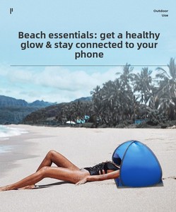 เต็นท์ชายหาดสำหรับสุนัข ที่บังแดดสำหรับสัตว์เลี้ยง แบบพกพาขนาดเล็ก ป้องกันศีรษะจากแสงแดด ทำจากวัสดุโพลีเอสเตอร์ สำหรับตั้งแคมป์กลางแจ้ง - Product Image 6