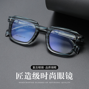 2001 Luxury Business Half-<strong>frame</strong> Exquisite <strong>Titanium</strong> Spectacle <strong>Frames</strong> Fashionable High-end Handmade Men's square <strong>Frame</strong> Glasses - Product Image 2