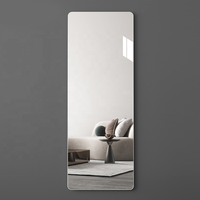 Hot Selling Flexible Acrylic Plastic Mirror Sheets Wall Stickers Full Length Frameless Full Body Mirror Tiles for Bedroom