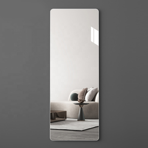 Produit Phare : Feuilles de <span class=keywords><strong>Miroir</strong></span> Acrylique Flexible Adhésives Murales, Carreaux de <span class=keywords><strong>Miroir</strong></span> Pleine Longueur sans Cadre pour Chambre à Coucher - Product Image 1