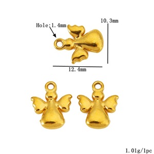Pendentifs en acier inoxydable de formes variées pour la fabrication de bracelets, breloques Arbre de vie, éléphant, ange, papillon, cœur, vente en gros - Product Image 3
