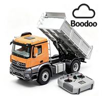 KABOLITE K5701 1/14 4x4 Camion benne télécommandé robuste pour tout-terrain, véhicule de construction en alliage métallique avec lumières LED et chargeur