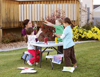 Table pliante et banc en plastique facile à nettoyer pour Camping en plein air pique-nique pour enfants