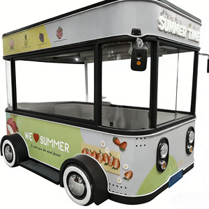 Food Truck Électrique Rétro 2026 avec Peinture Personnalisée, Cuisine Mobile pour Hot-Dogs et Hamburgers, Attrayant pour les Entreprises - Product Image 1