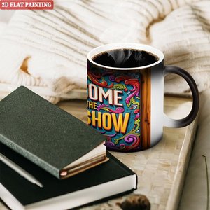Taza de Cerámica Negra Esmerilada de 11 oz para Sublimación, Taza Activada por Calor, Regalo Navideño, Venta al por Mayor - Product Image 3