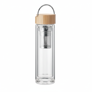 Batami 400ml Glass Drinkware Corporate Design <b>Tea</b> <b>Infuser</b> Bottle - Product Image 2